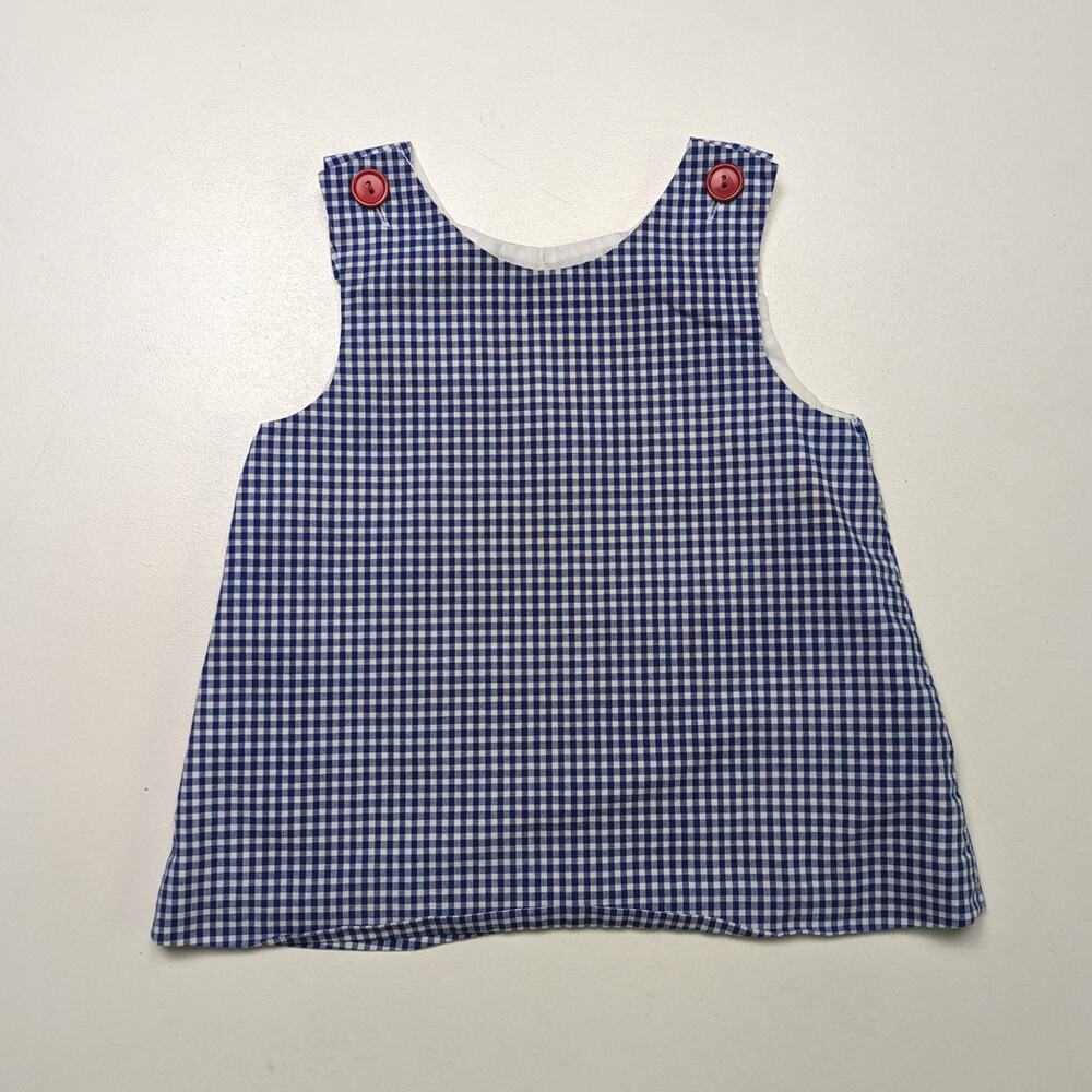 Rags Land Swing Top Girls Size 2T Blue Gingham Tank Top Boutique
